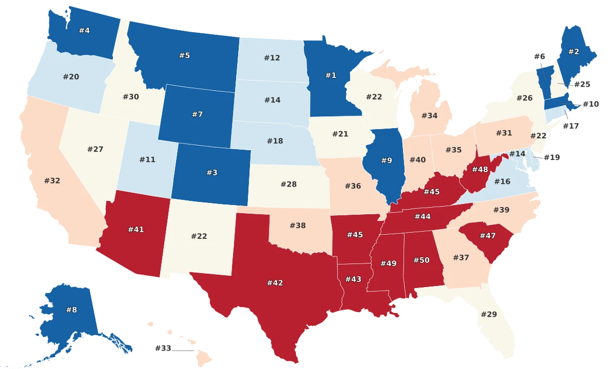 Best States for Couples
