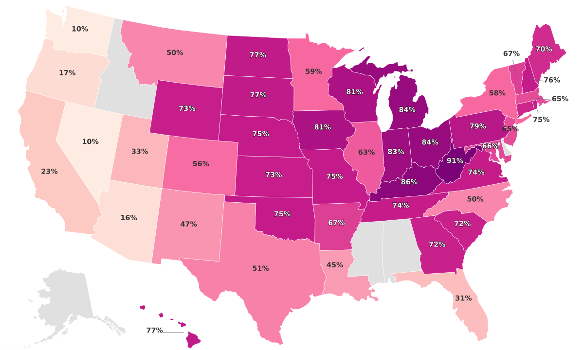 Circumcision Rate by State