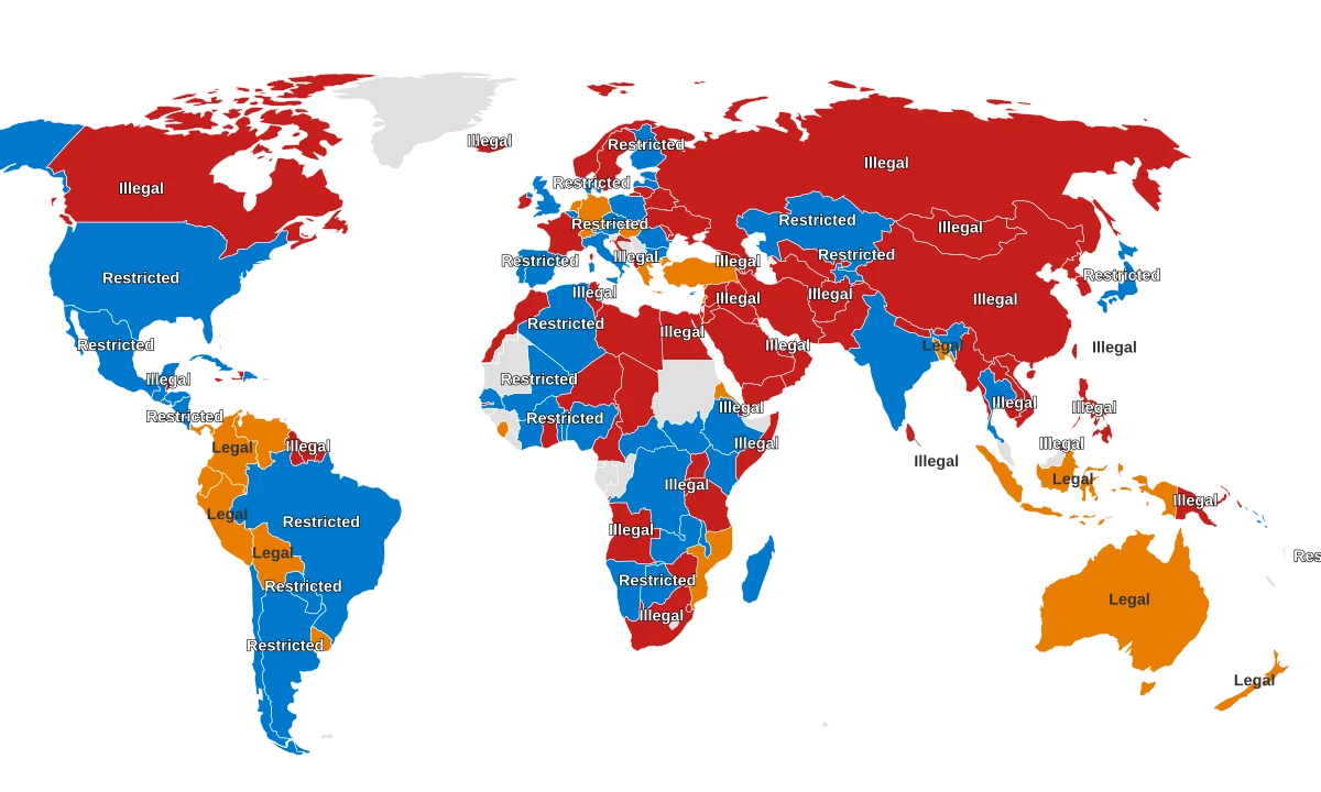Countries Where Prostitution Is Legal