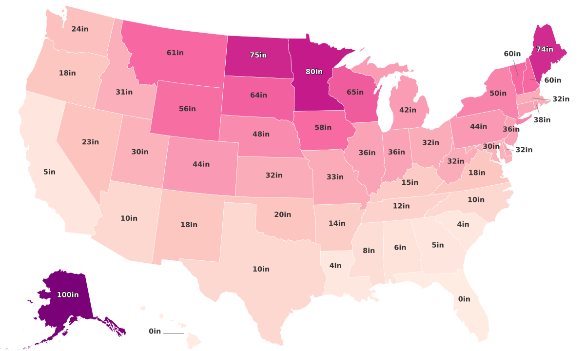 Frost Lines By State