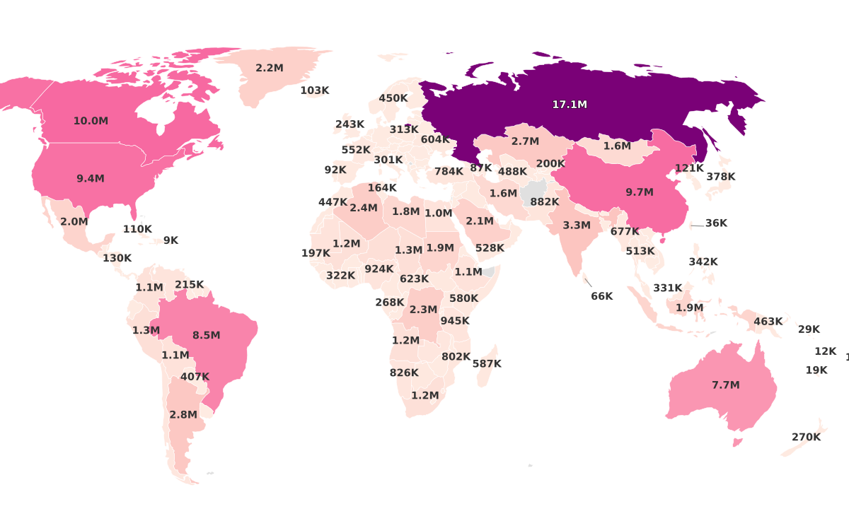 Largest Countries In The World