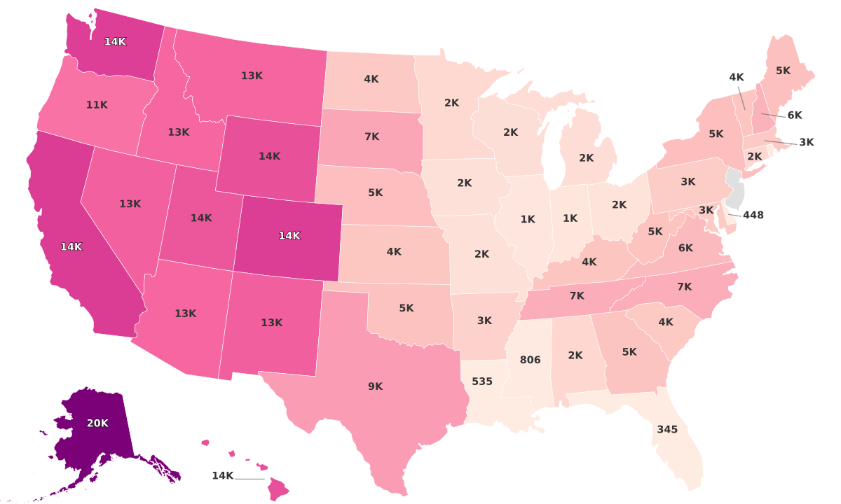 Most Mountainous States