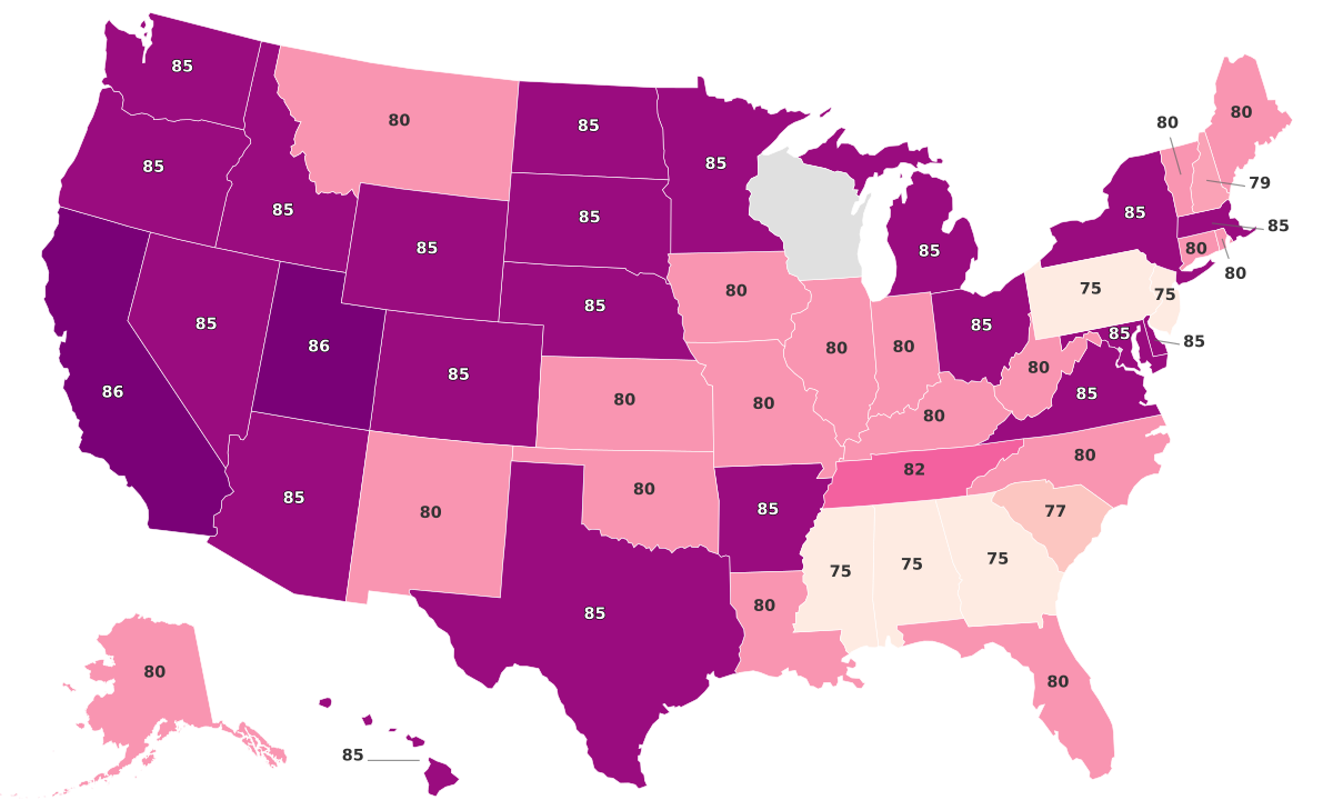 Mpre Scores By State