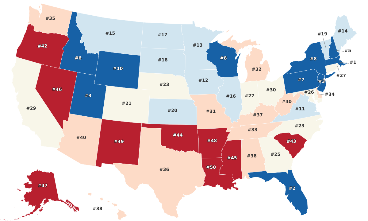 Quality Of Life By State