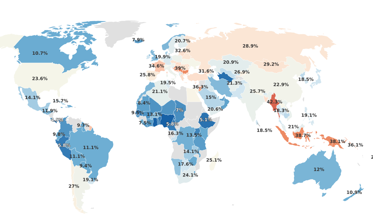 Smoking Rates By Country