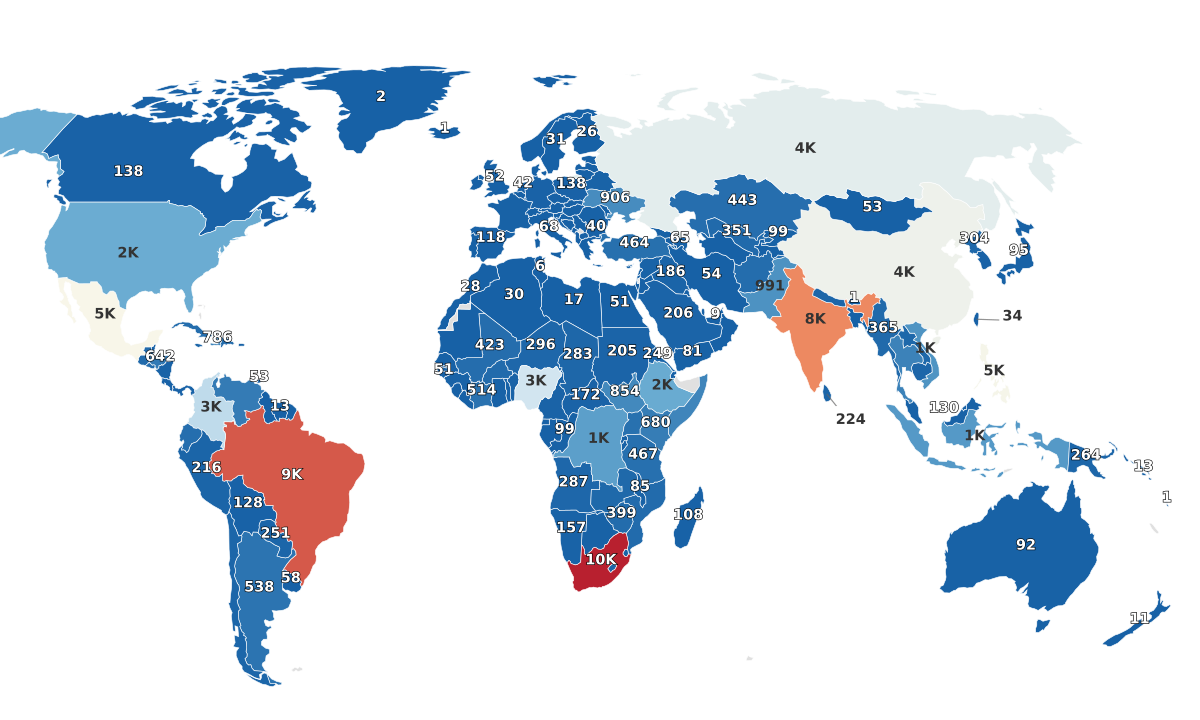 Stabbing Deaths by Country
